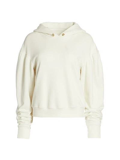 Shop A.l.c Raisa Hoodie Sweatshirt In Chalk