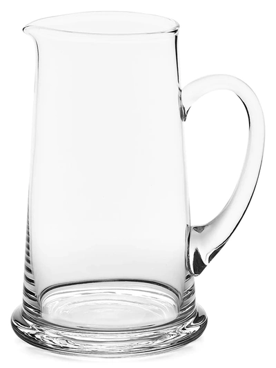 Shop Ralph Lauren Ethan Glass Pitcher In White