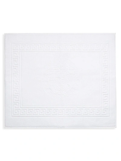 Shop Versace Medusa Bath Mat In White