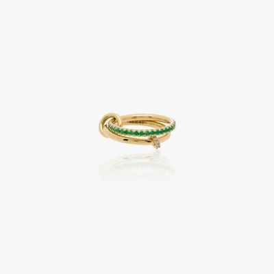 Shop Spinelli Kilcollin 18k Yellow Gold Ceres Emerald And Diamond Ring