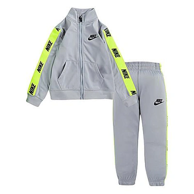 Shop Nike Boys' Toddler Tricot Jacket And Jogger Pants Set In Grey
