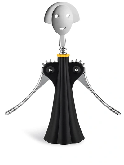 Shop Alessi Anna G Bottle Opener In Black