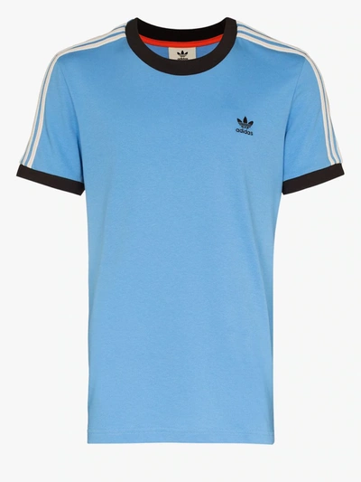 Shop Adidas Originals X Wales Bonner Logo T-shirt In Blue