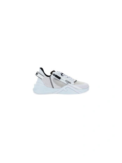 Shop Fendi Sneakers In Trasparente/bianco
