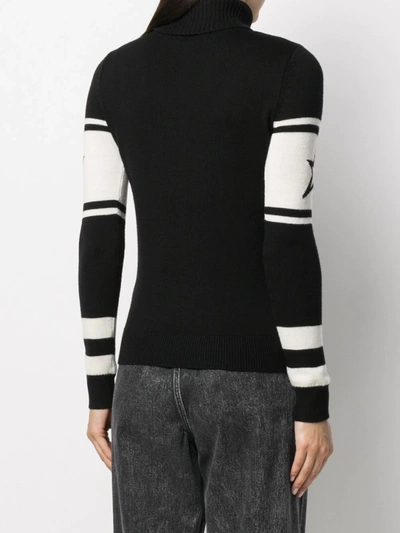 Shop Perfect Moment Gstaad Roll Neck Merino Sweater In Black