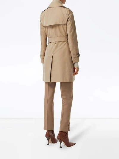 Shop Burberry The Short Islington Trench Coat In Brown