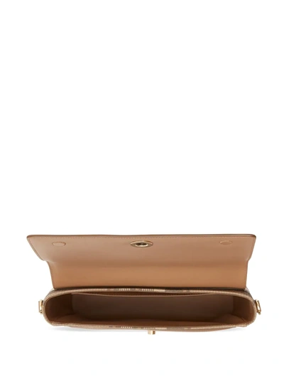 Shop Burberry Note Crossbody Bag In Brown