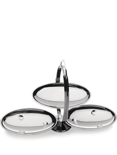 Alessi Anna Gong Folding Stainless Steel Cake Stand In Silver