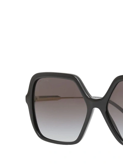 Shop Burberry Oversize Square-frame Sunglasses In Black