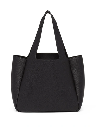 Prada Womens Black Brand-patch Medium Leather Tote Bag In Black