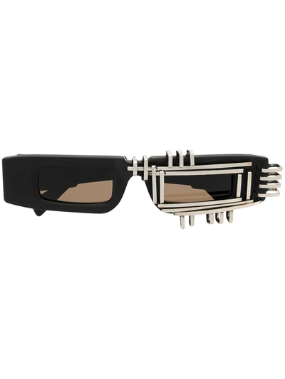 Shop Kuboraum Berlin Sunglasses In Black