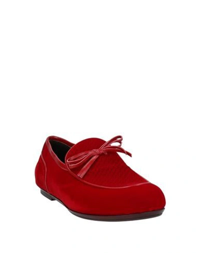 Shop Bottega Veneta Loafers In Red