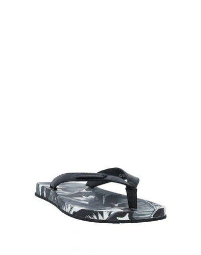 Shop Dolce & Gabbana Toe Strap Sandals In Black