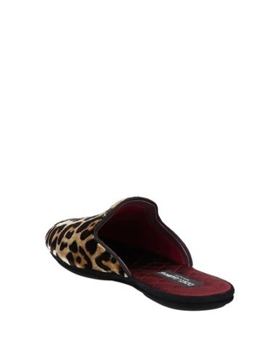 Shop Dolce & Gabbana Slippers In Beige