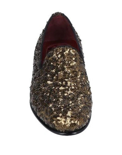 Shop Dolce & Gabbana Loafers In Bronze