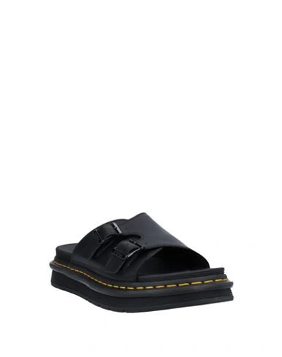 Shop Dr. Martens' Dr. Martens Man Sandals Black Size 8 Soft Leather