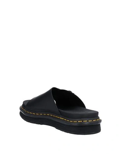 Shop Dr. Martens' Dr. Martens Man Sandals Black Size 8 Soft Leather