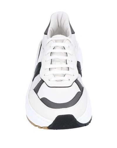 Shop Bottega Veneta Sneakers In Ivory