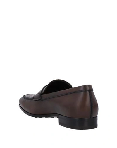 Tod's Classic Logo Stamped Loafers In Brown