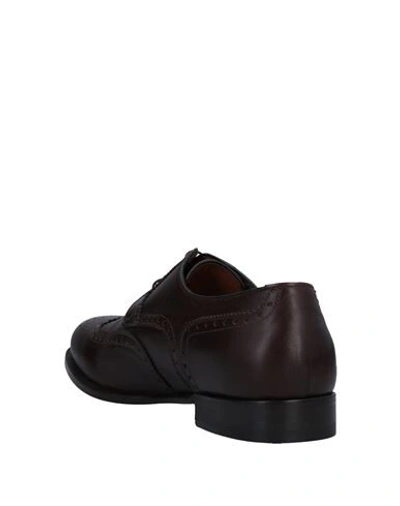 Shop A.testoni Laced Shoes In Dark Brown