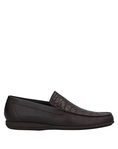 Shop A.testoni Loafers In Dark Brown