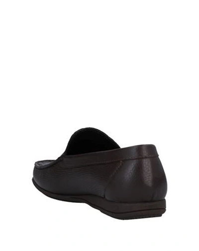 Shop A.testoni Loafers In Dark Brown