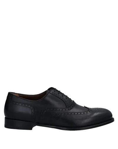 Shop A.testoni Lace-up Shoes In Black