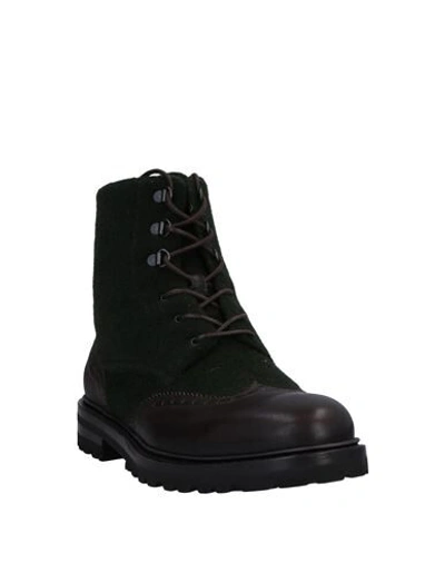 Shop A.testoni Ankle Boots In Dark Green