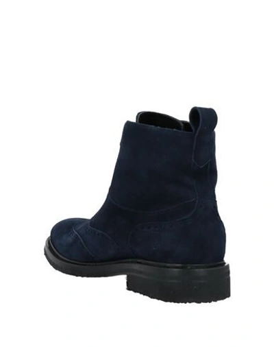 Shop A.testoni Ankle Boots In Dark Blue