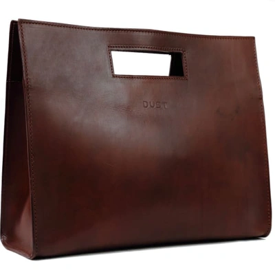 Shop The Dust Company Mod 113 Elegant Tote In Cuoio Havana