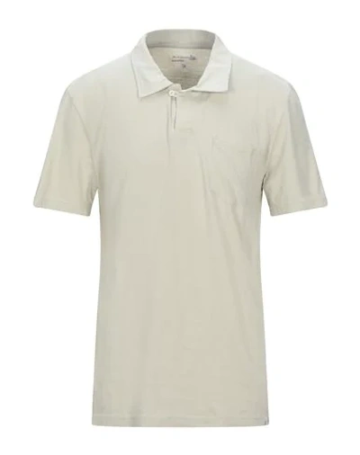 Shop Merz B Schwanen Polo Shirts In Light Grey