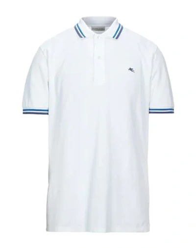 Shop Etro Polo Shirts In White