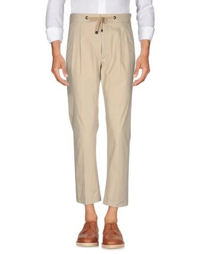 Shop Be Able Man Pants Beige Size 30 Cotton, Elastane