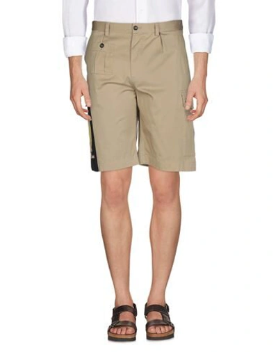 Dolce & Gabbana Man Shorts & Bermuda Shorts Sand Size 40 Cotton, Elastane In Beige