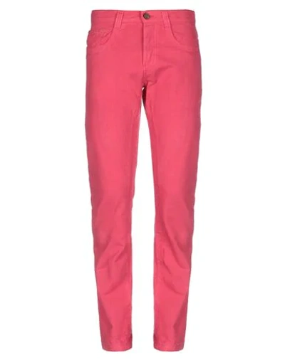 Shop Dirk Bikkembergs Casual Pants In Fuchsia