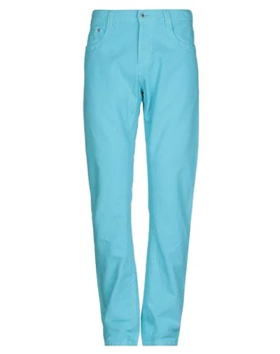 Shop Dirk Bikkembergs Casual Pants In Azure