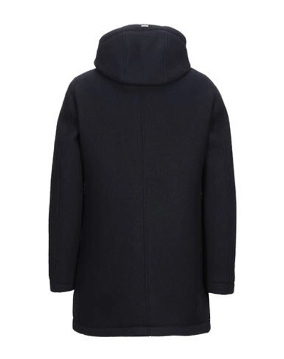 Shop Herno Coats In Dark Blue