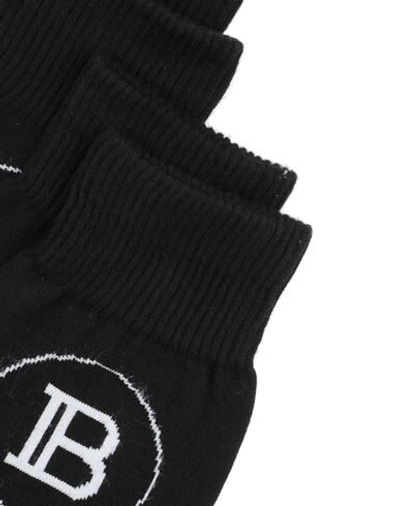 Shop Balmain Short Socks In Black