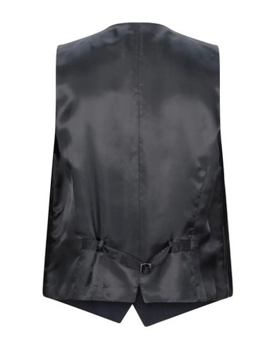 Shop Dolce & Gabbana Man Tailored Vest Midnight Blue Size 46 Virgin Wool, Elastane In Dark Blue
