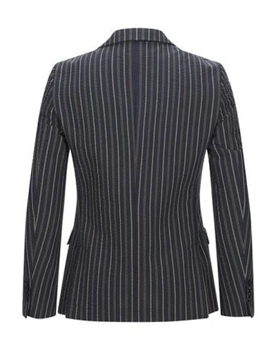 Grey Daniele Alessandrini Suit Jackets In Blue
