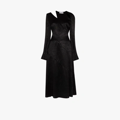Shop 16arlington Ursina Cutout Midi Dress In Black