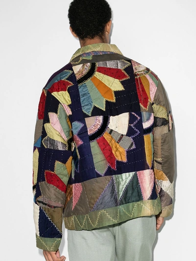 Shop Bode One Of A Kind Patchwork Jacket In Multicolour