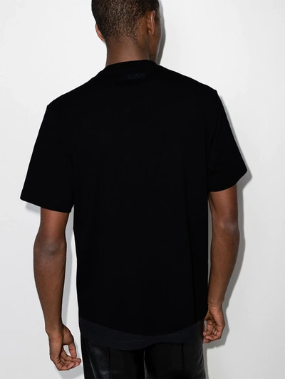 Shop Vetements Black Think Differently Logo T-shirt