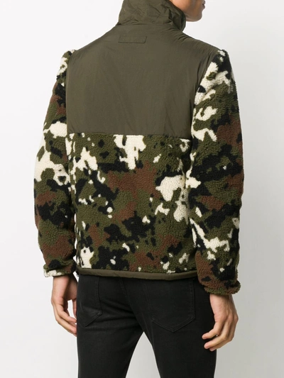 Shop Moncler Camouflage Cardigan