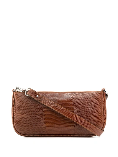 By Far Rachel Lizard effect Leather Shoulder Bag In Tan ModeSens