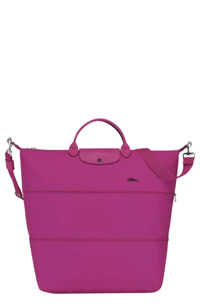 Longchamp Le Pliage Club Expandable Travel Bag In Fuchsia | ModeSens