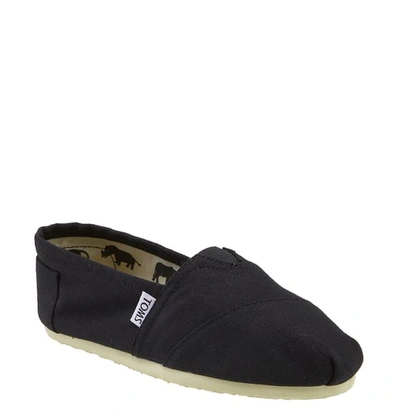 Shop Toms Classic Canvas Slip-on In Black