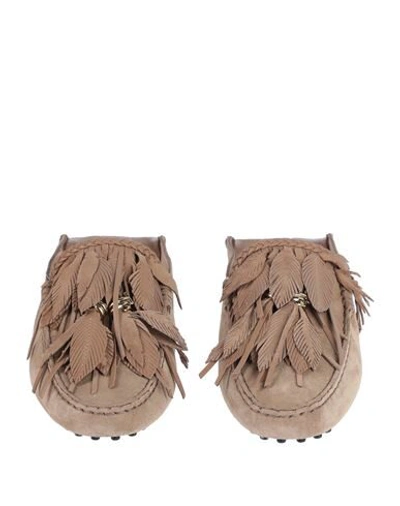 Tod's Woman Mules & Clogs Beige Size 6 Leather In Beige