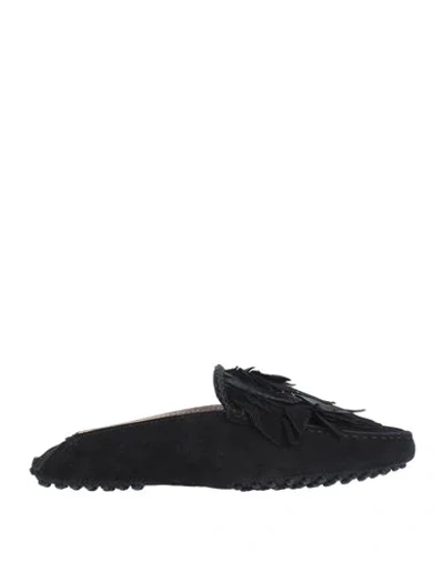 Tod's Woman Mules & Clogs Black Size 6 Leather In Black