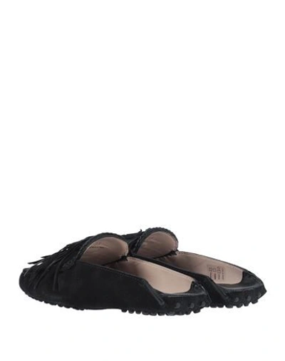 Tod's Woman Mules & Clogs Black Size 6 Leather In Black